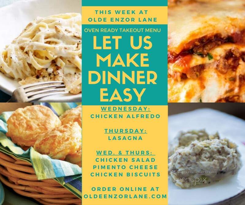 Olde Enzor Lane - Troy, AL menu_pic