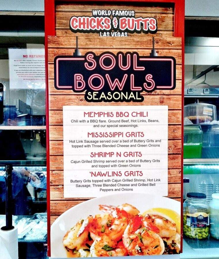 Chicks & Butts - Las Vegas, NV menu_pic