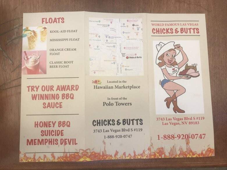 Chicks & Butts - Las Vegas, NV menu_pic