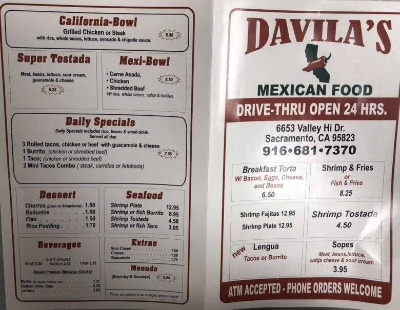 Davila's Mexican Food - Sacramento, CA