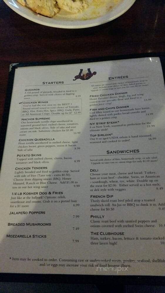 Just Left Pub & Grill - Lynnwood, WA menu_pic