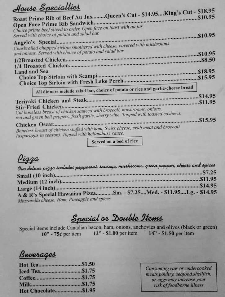 Angelo's & Riccardo's - Hesperia, MI menu_pic