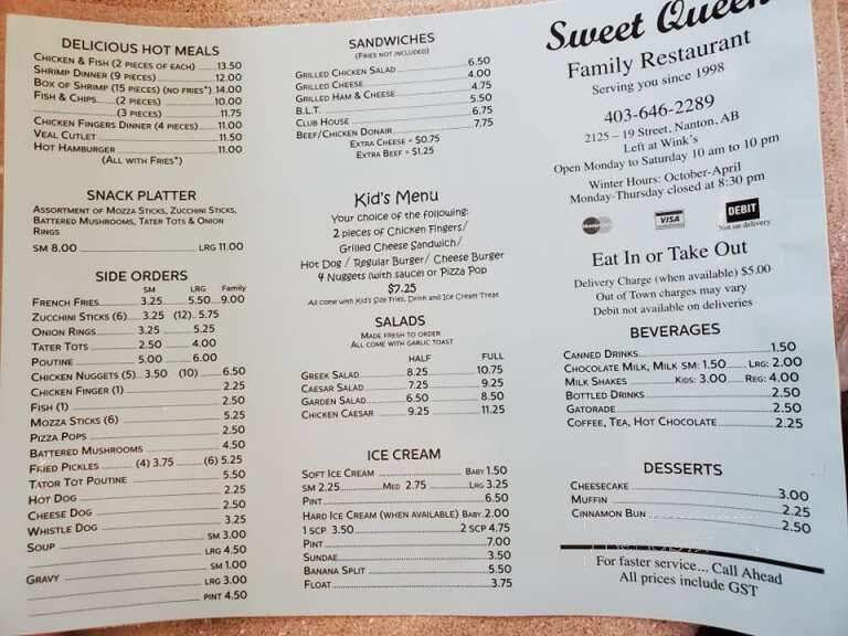 Sweet Queen Burgers - Nanton, AB