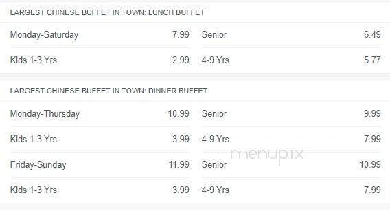 Kimono's - Welland, ON menu_pic