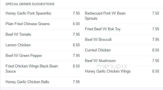Kimono's - Welland, ON menu_pic