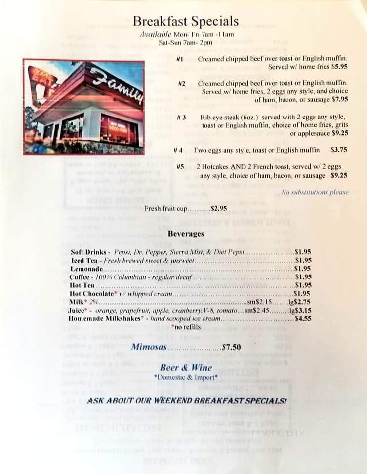Twenty Four Hundred Diner - Fredericksburg, VA menu_pic
