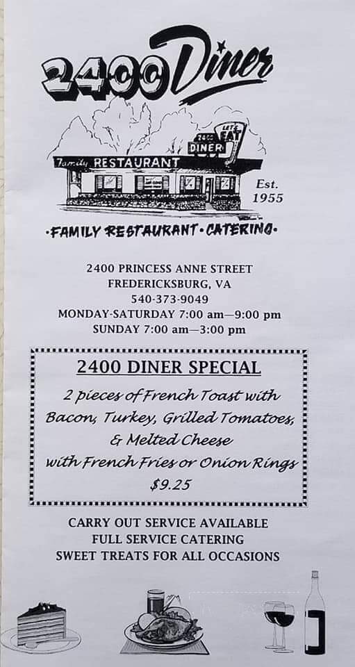 Twenty Four Hundred Diner - Fredericksburg, VA