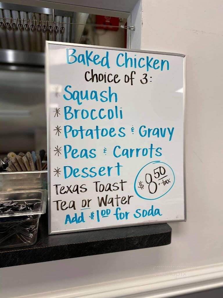 B&R Restaurant and BBQ - Belton, SC menu_pic