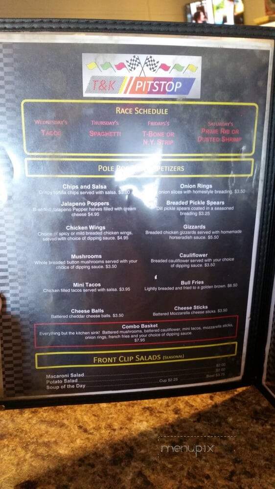 T & K Pitstop Bar & Grill - Columbus, NE menu_pic
