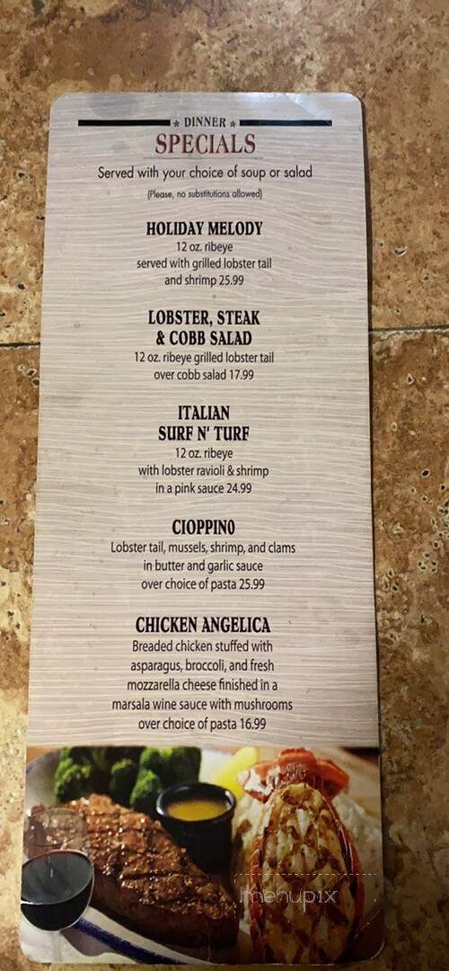 Villa Venice - Oxford, NJ menu_pic