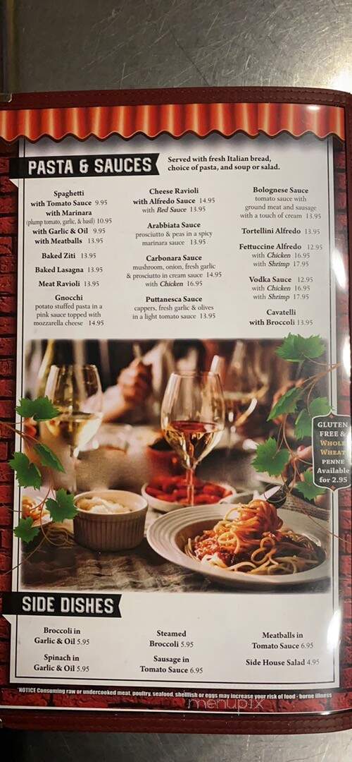 Villa Venice - Oxford, NJ menu_pic