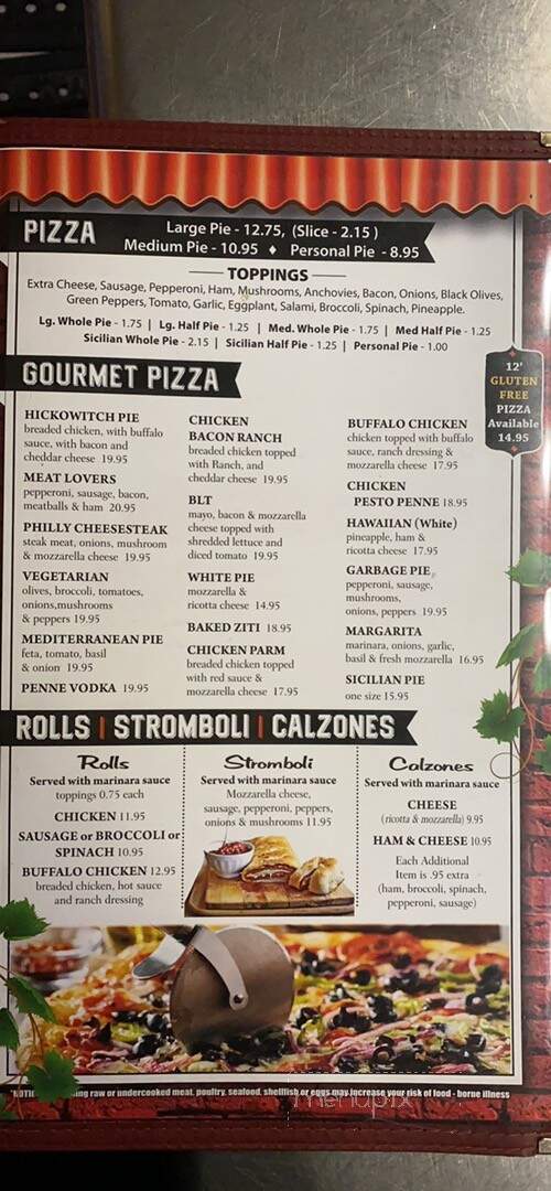 Villa Venice - Oxford, NJ menu_pic