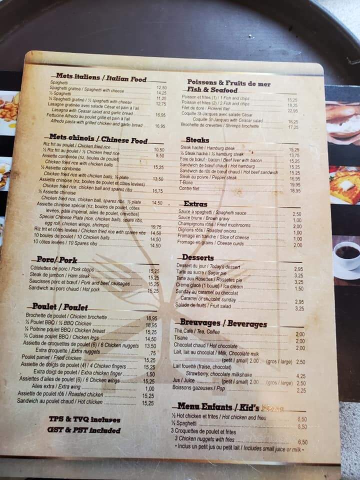 Rendez-Vous Des Quinze - Notre-Dame-Du-Nord, QC menu_pic