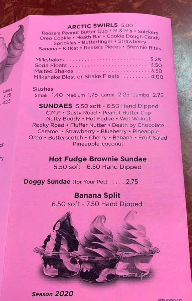 Valley Hi Food Drive-In - West Hazleton, PA menu_pic