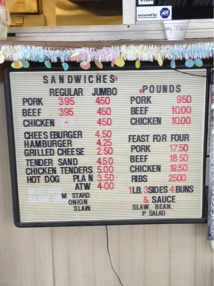 Dixie BBQ - Hixson, TN menu_pic