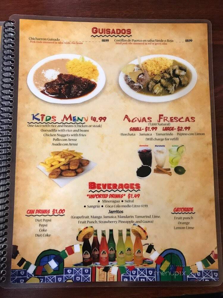 Taco Rico Taqueria - Winston-Salem, NC menu_pic