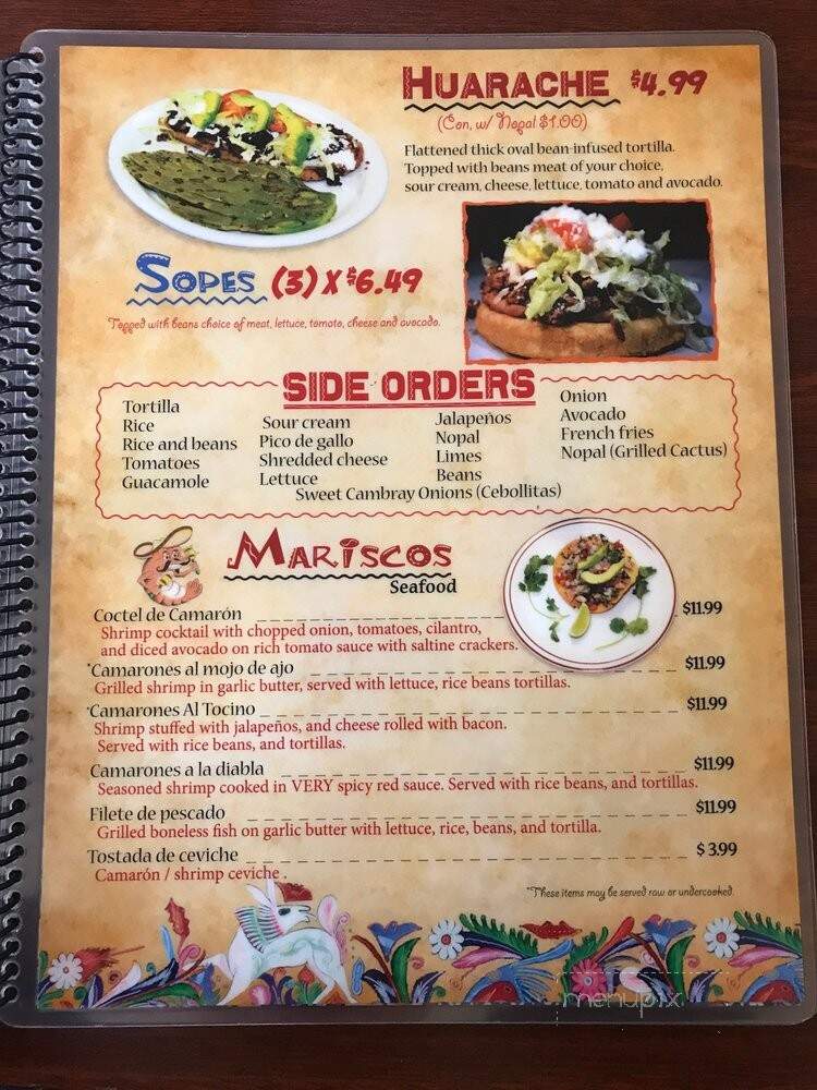 Taco Rico Taqueria - Winston-Salem, NC menu_pic