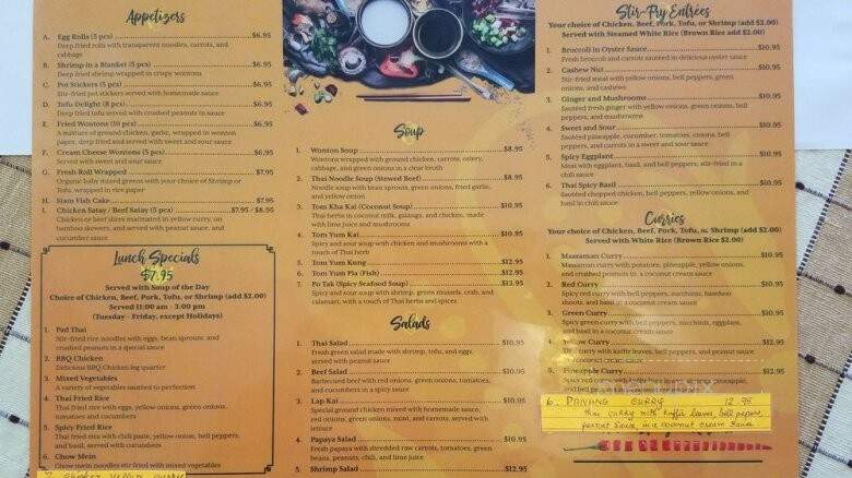 Thai 66 - Kingman, AZ menu_pic