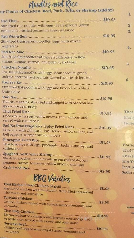 Thai 66 - Kingman, AZ menu_pic