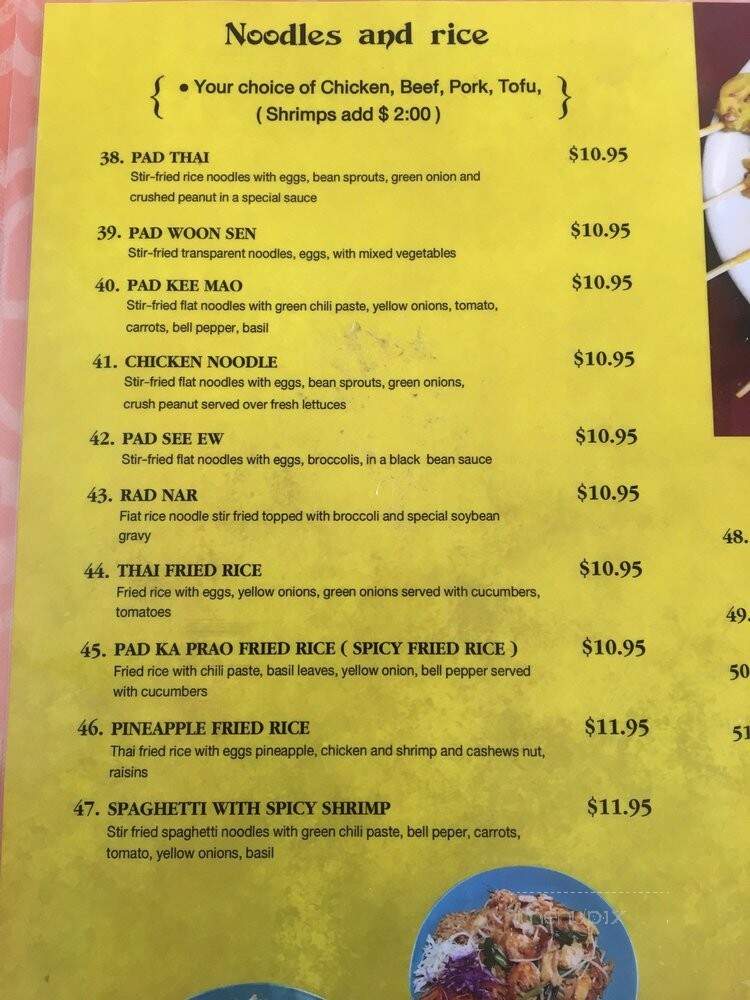 Thai 66 - Kingman, AZ menu_pic