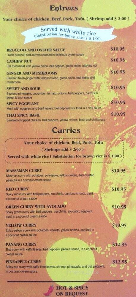 Thai 66 - Kingman, AZ menu_pic