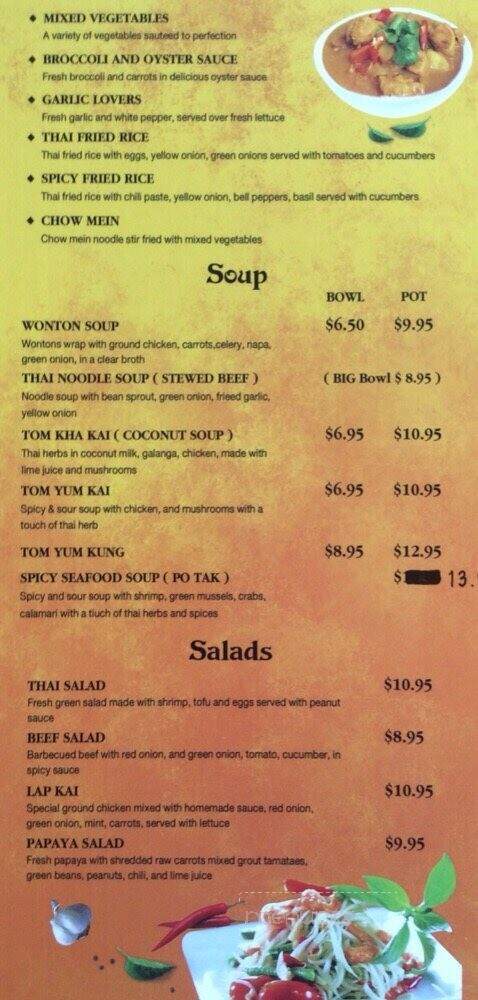 Thai 66 - Kingman, AZ menu_pic