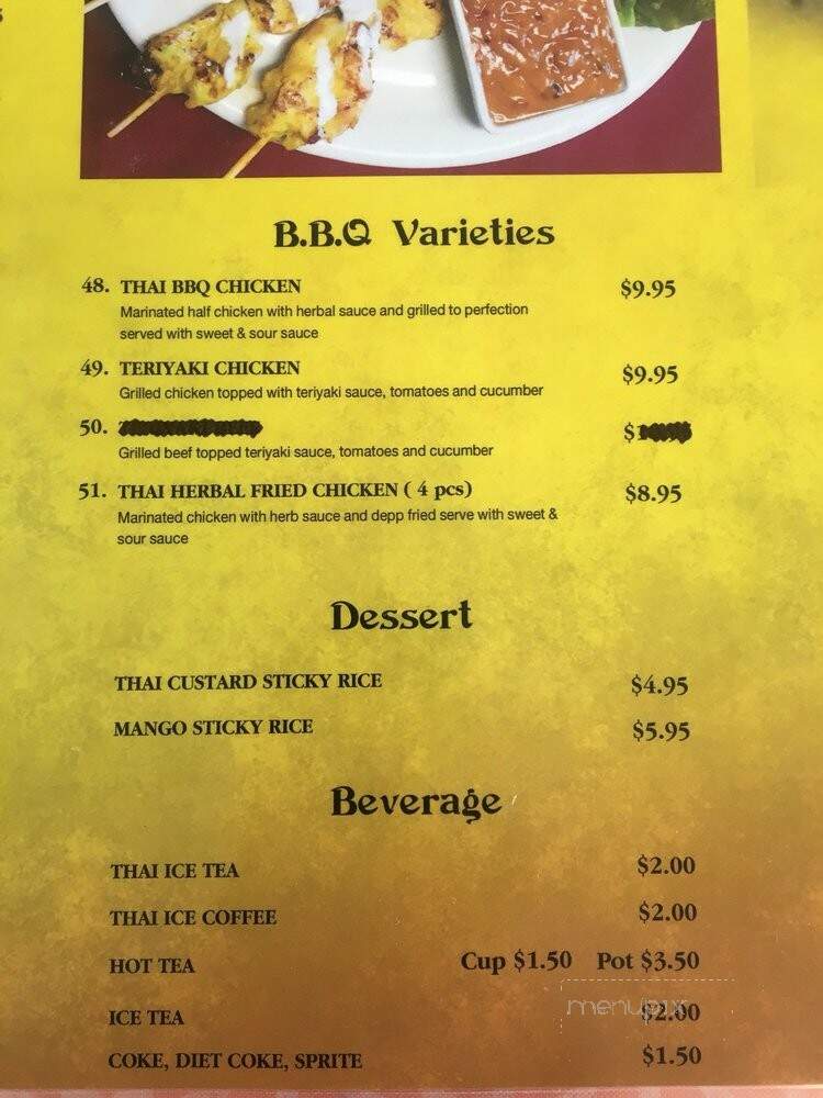 Thai 66 - Kingman, AZ menu_pic