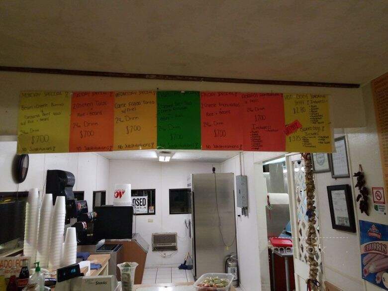 Adolfo's Taco Shop - Willcox, AZ menu_pic