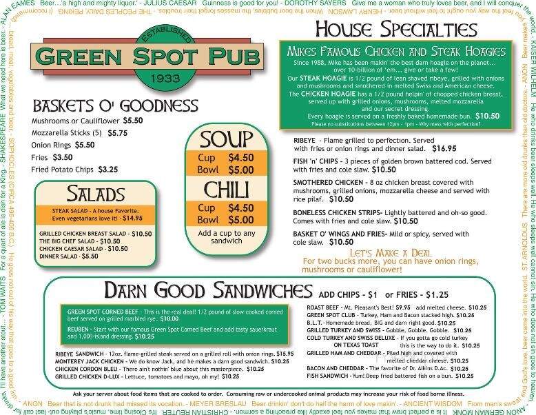 Green Spot Pub - Mount Pleasant, MI