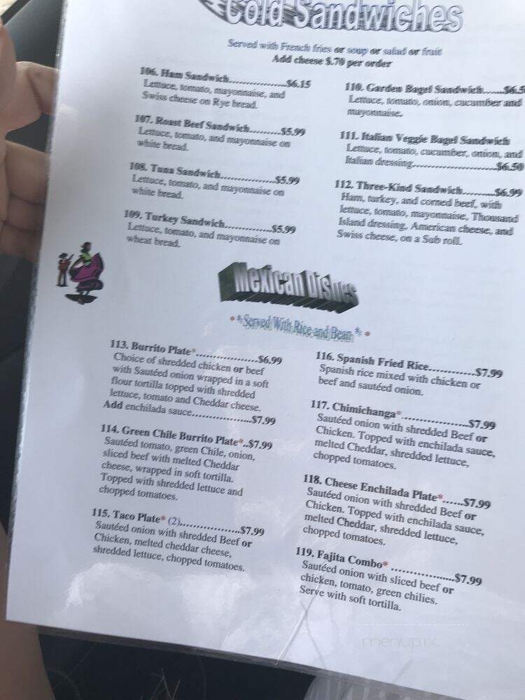 My Place - Sierra Vista, AZ menu_pic