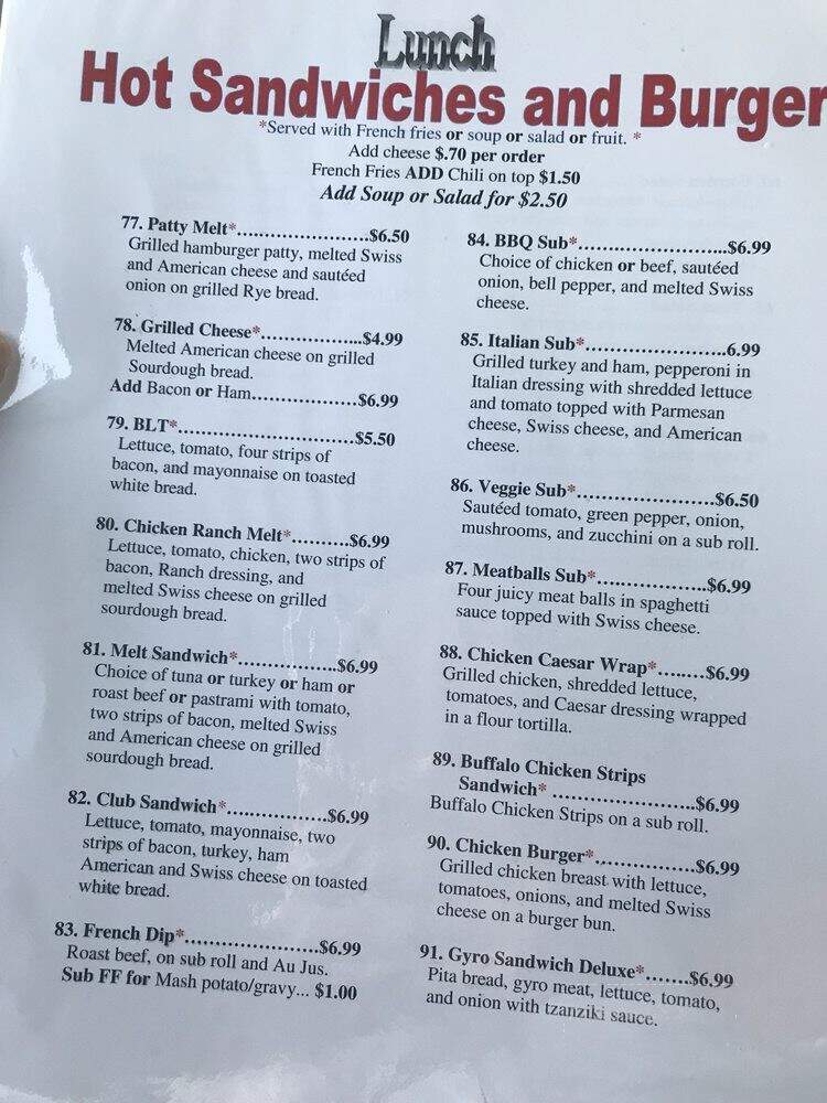 My Place - Sierra Vista, AZ menu_pic