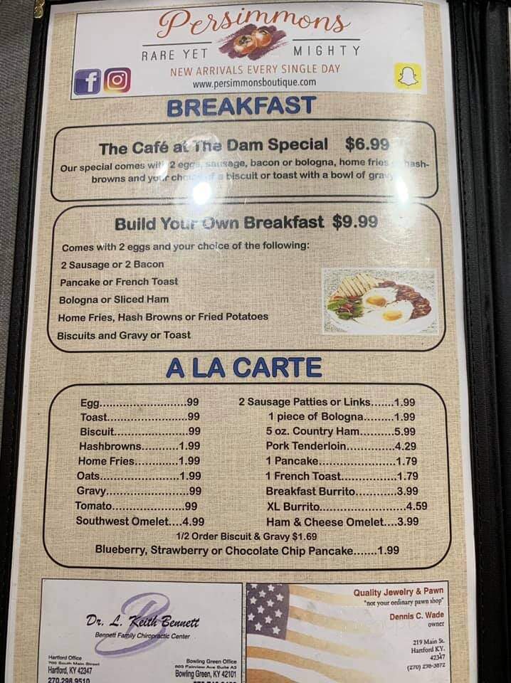 Beaver Dam Cafe - Beaver Dam, KY menu_pic