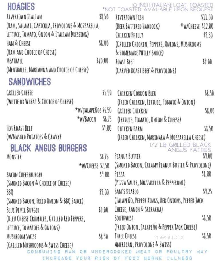 Rivertown Pub - Leechburg, PA menu_pic