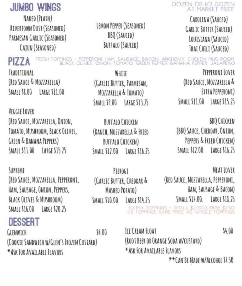 Rivertown Pub - Leechburg, PA menu_pic