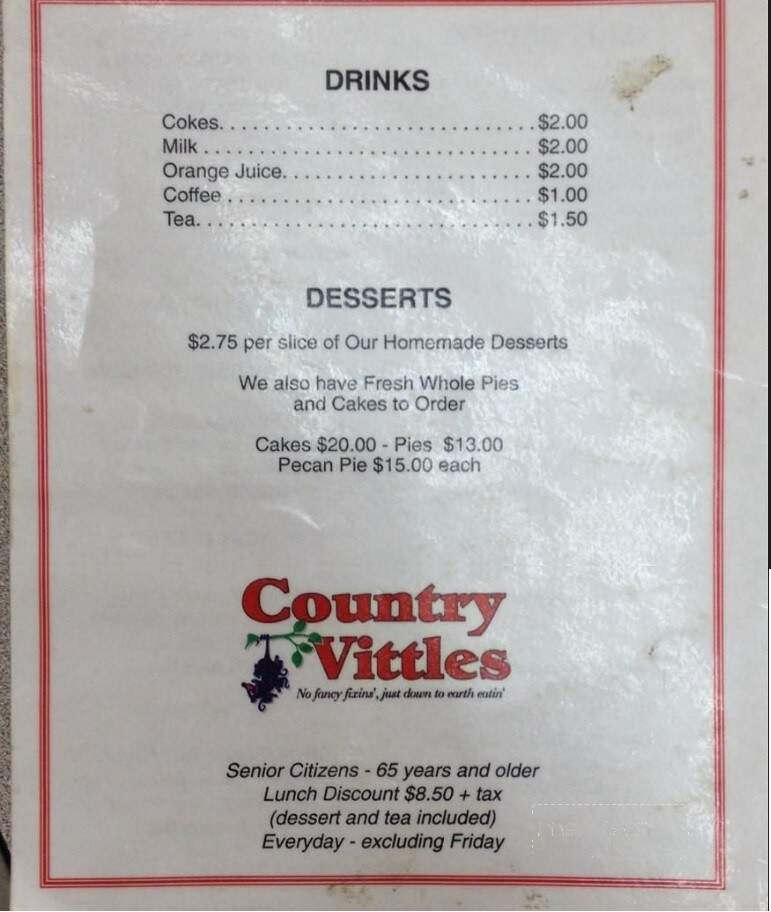 Country Vittles - Crossett, AR