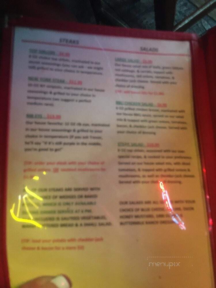 Trevor's Rustic Inn - San Bernardino, CA menu_pic