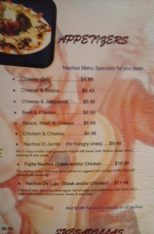 La Fonda Mexican Cantina and Grill - Delhi, LA menu_pic