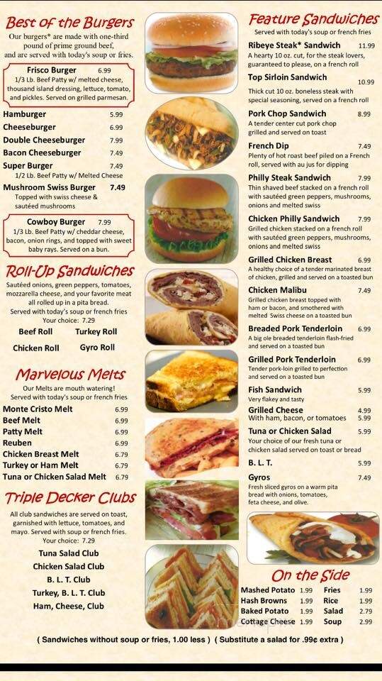 Dino's Dinner - Trenton, MO menu_pic