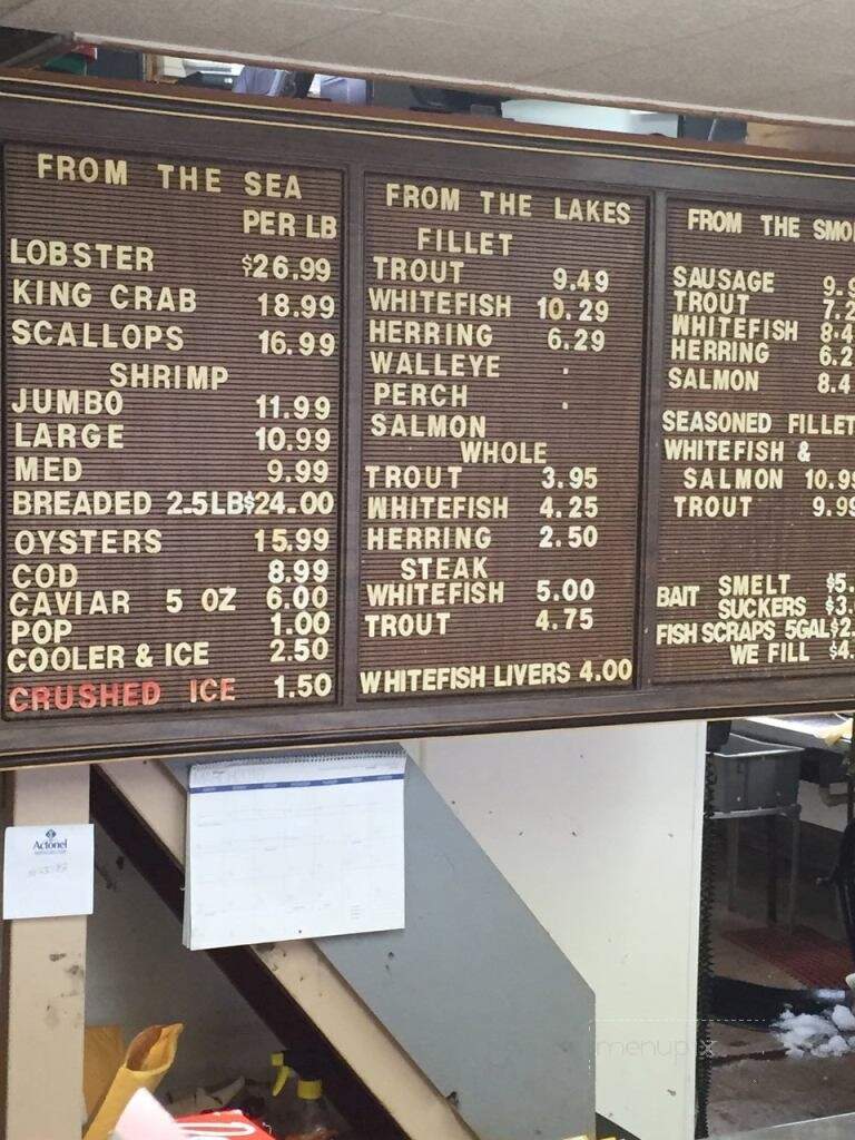 Thills Fish House - Marquette, MI menu_pic