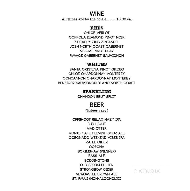 The Monarch Pub & Restaurant - Pacific Grove, CA menu_pic