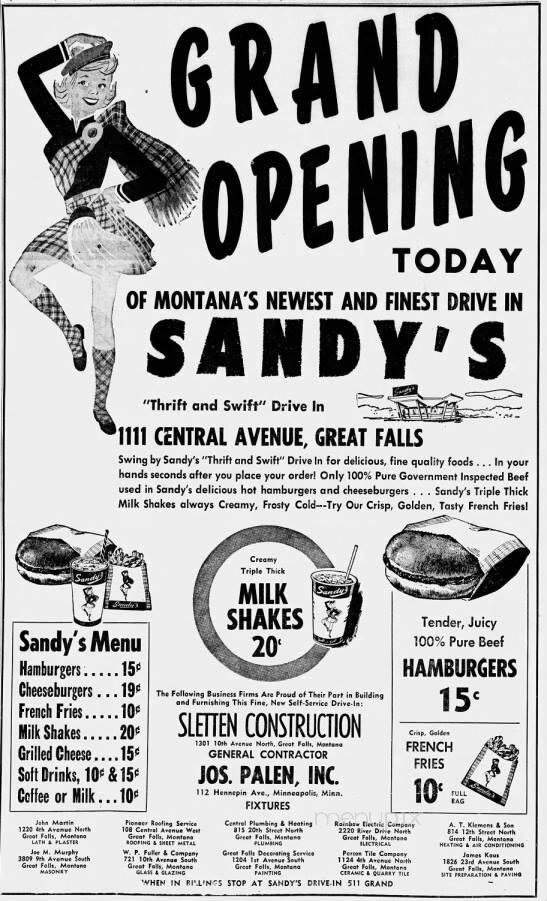 Sandee's - Billings, MT menu_pic