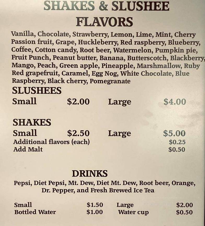 Sandee's - Billings, MT menu_pic
