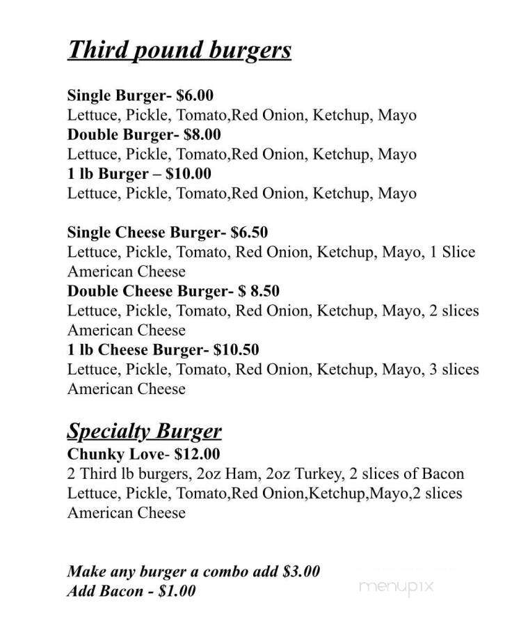 Sandee's - Billings, MT menu_pic