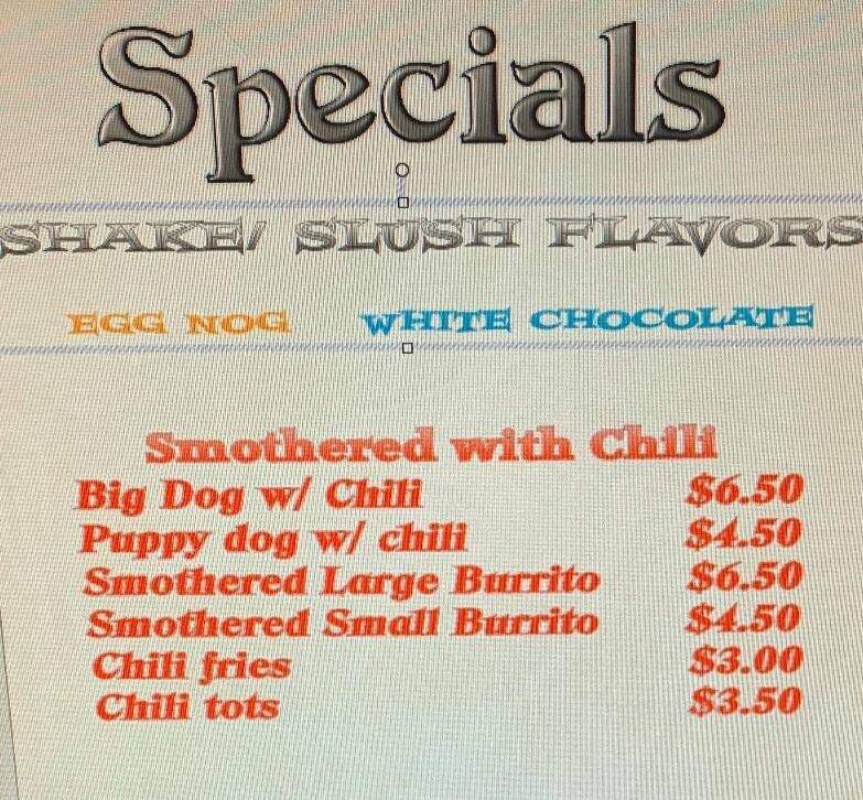 Sandee's - Billings, MT menu_pic