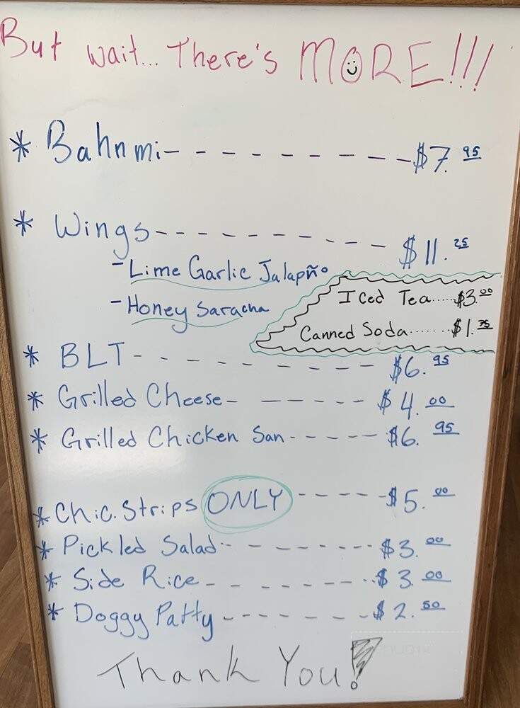 101 Burgers and More - Willits, CA menu_pic