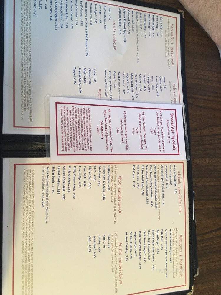 Rainbow Diner - Kingman, AZ menu_pic