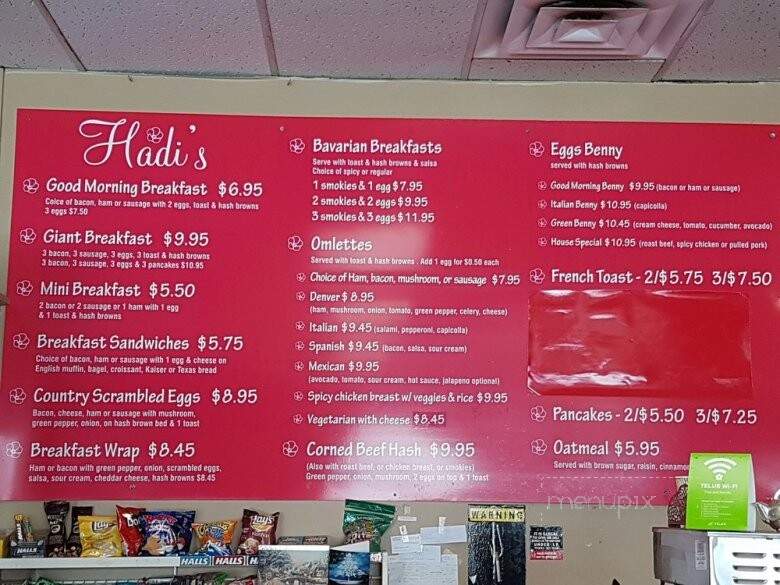 Hadis Restaurant - Delta, BC menu_pic