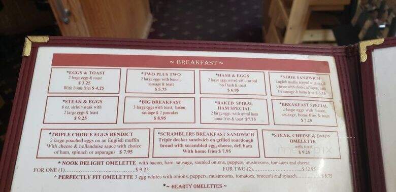 Breakfast Nook - North Kingstown, RI menu_pic