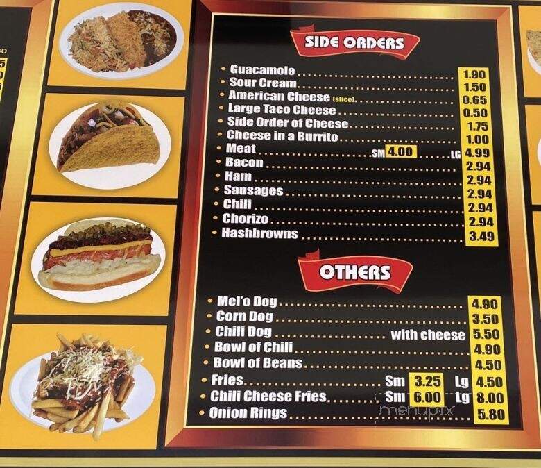 Melo Burger - Inglewood, CA menu_pic