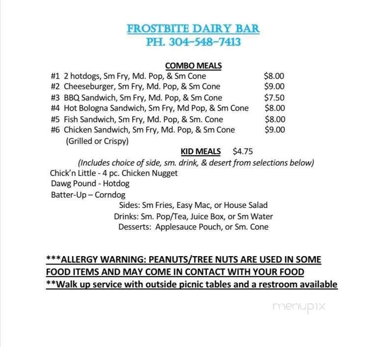 Frostbite Dairy Bar - Clendenin, WV